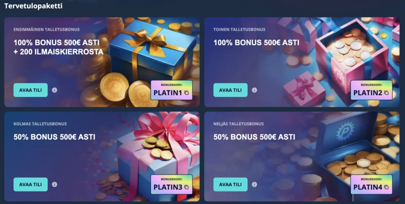 Platin Bonuses